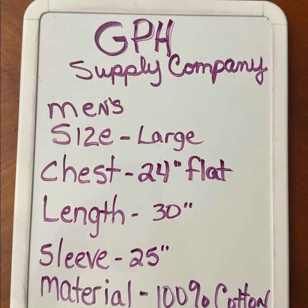 GPH Supply Co Plaid Western Shirt Mens Large Snap Button Cowboy Workwear